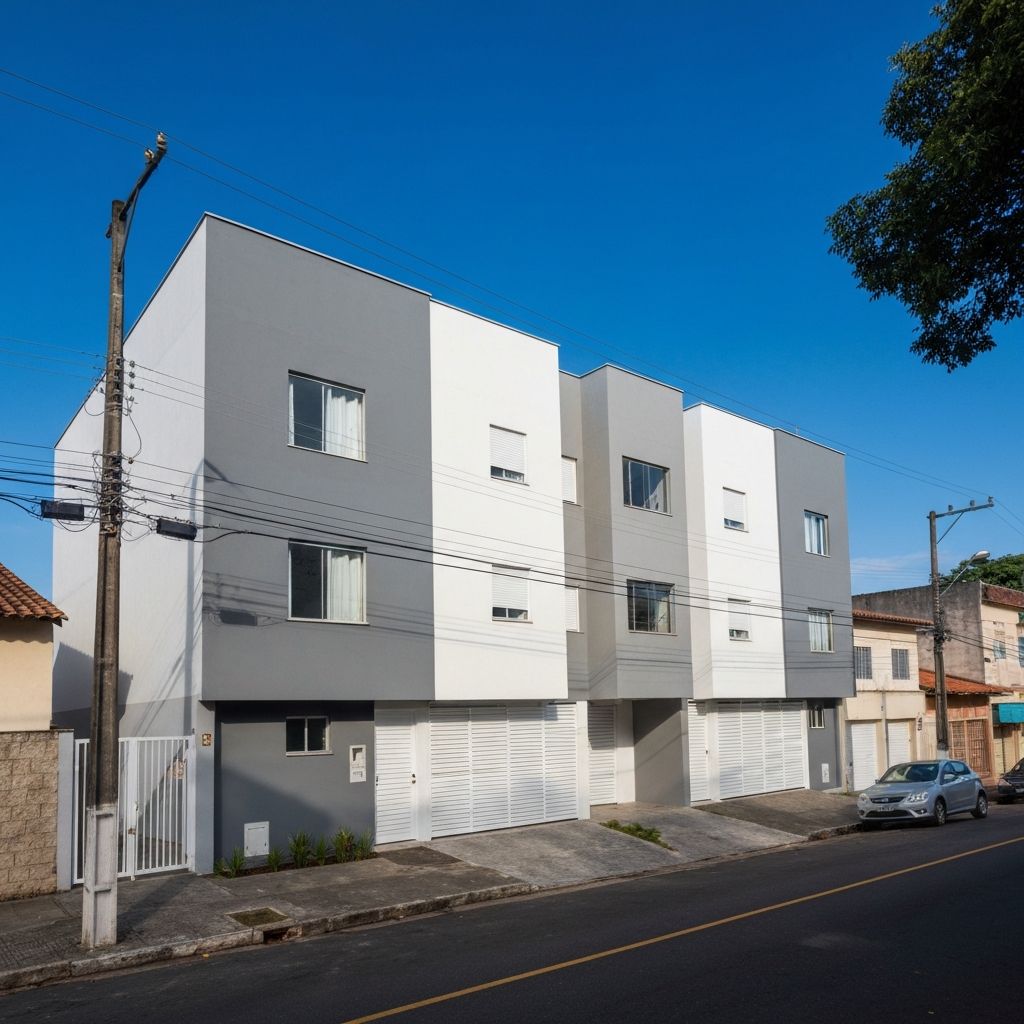 Prédio Kitnet Compacto - 2 pavimentos com 8 unidades